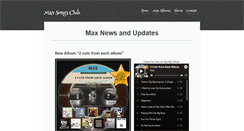 Desktop Screenshot of maxsongsclub.com