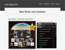 Tablet Screenshot of maxsongsclub.com
